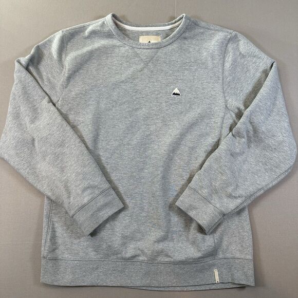 Burton Sweatshirt Mens XL Gray Crewneck Pullover - Picture 1 of 4